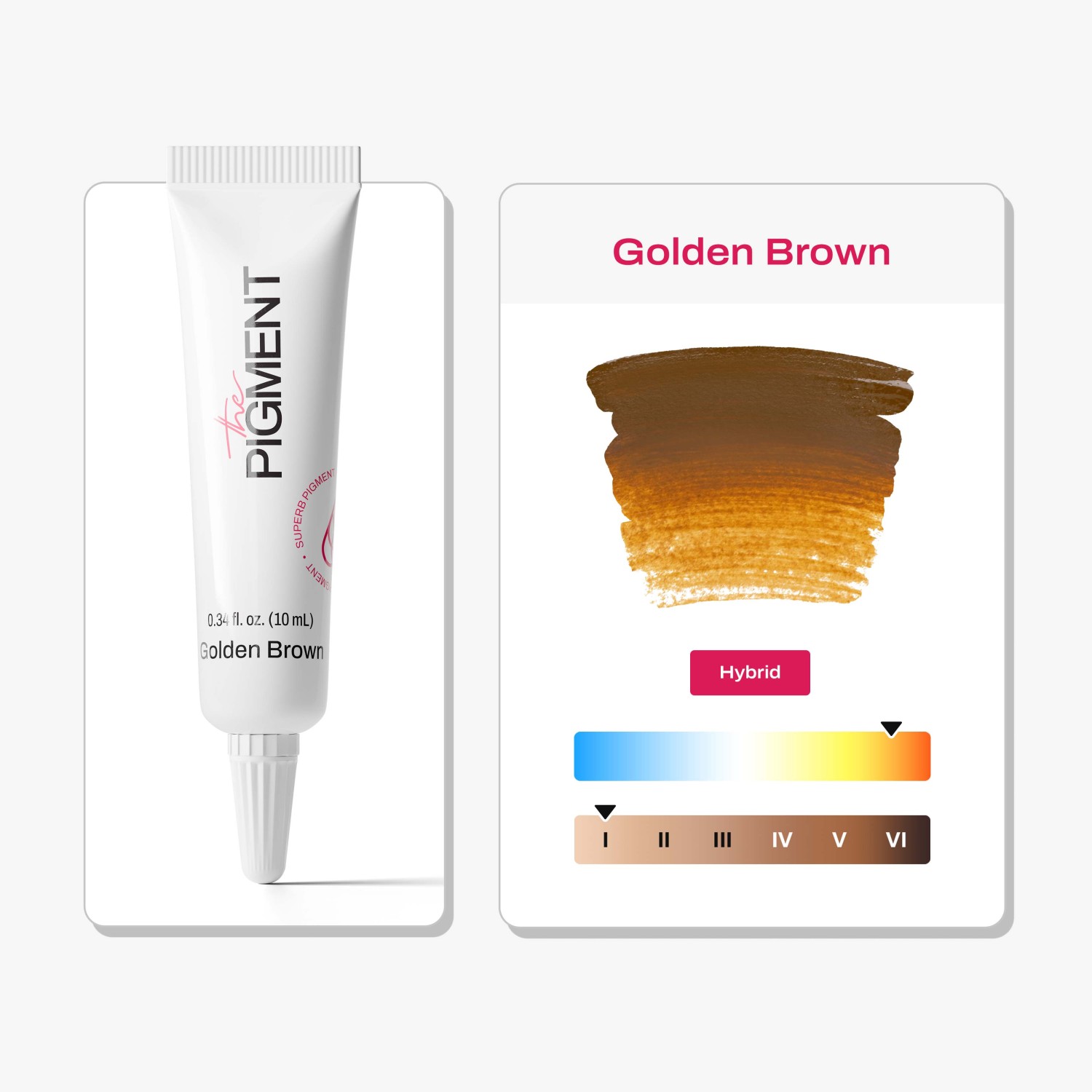 THE PIGMENT მიკრობლეიდინგის პიგმენტი Goldenbrown 10 მლ.